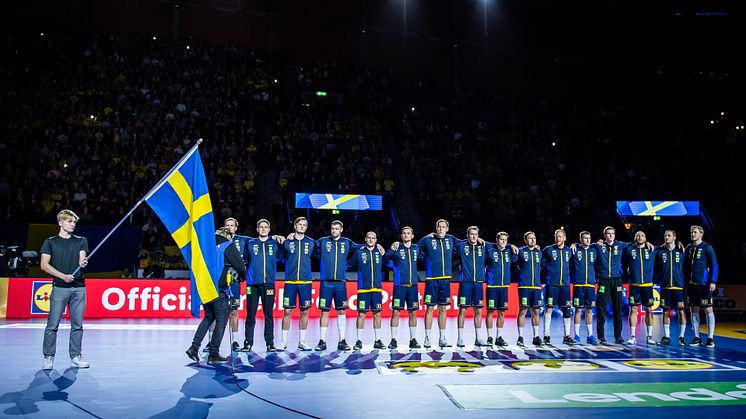 Herrlandslaget i handboll den 16 oktober 2022.  Fotograf Christoffer Borg Mattisson