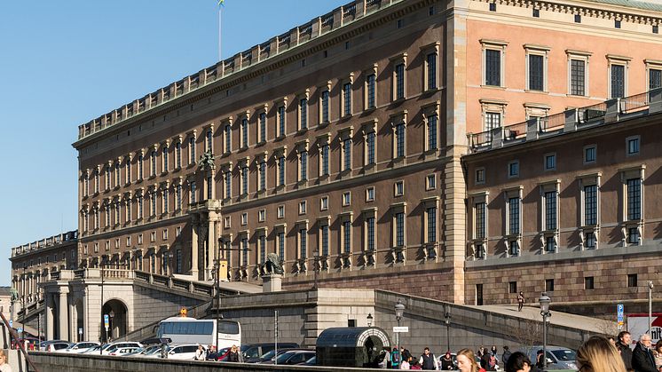 Stockholms slotts norra fasad. Bild: Peder Lindbom, AIX.