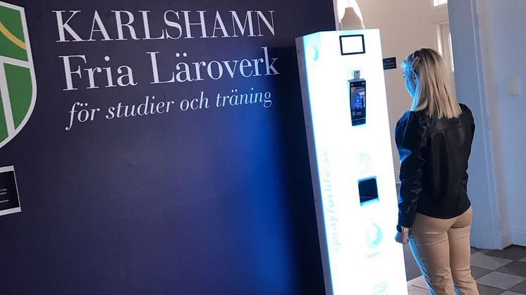 Karlshamn Fria Läroverk installerar kroppstemperaturscanner