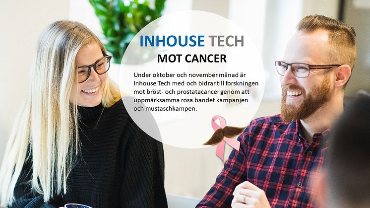 Vi stödjer kampen mot bröst- och prostatacancer!