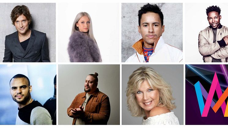 Nu laddar vi för Melodifestivalen 2019 med Nano, Ann-Louise Hansson, Andreas Johnson, Jon Henrik Fjällgren, Rebecka Karlsson, John Lundvik och Mohombi