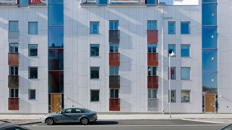 BRF Nidningen i Kungsbacka med fasadskivan Cembrit Patina som toppar försäljningen 2016. 