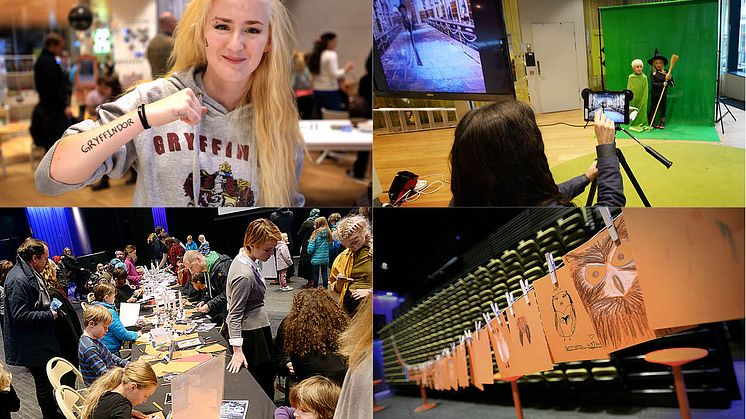 Harry Potter-dagen på Umeå stadsbibliotek i Väven i helgen blev en stor publiksuccé. 