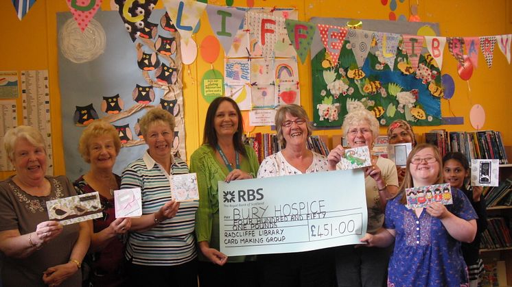 Card craft group raises money for Bury Hospice