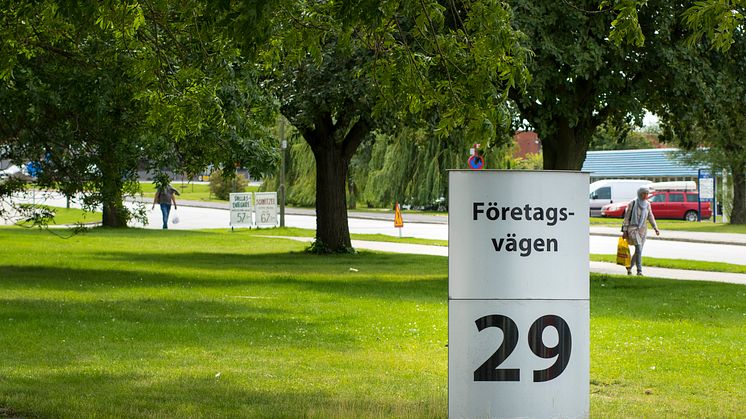 På Företagsvägen i Arlövs Industriby finns några av kommunens 1800 företag.