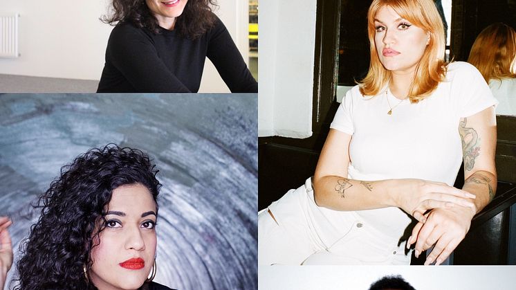 Uppifrån, från vänster: Paulina Sokolow, Tone Schunnesson, Athena Farrokhzad, Murre Gonday