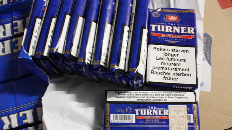 Op Incuse Turner tobacco seized from van by HMRC
