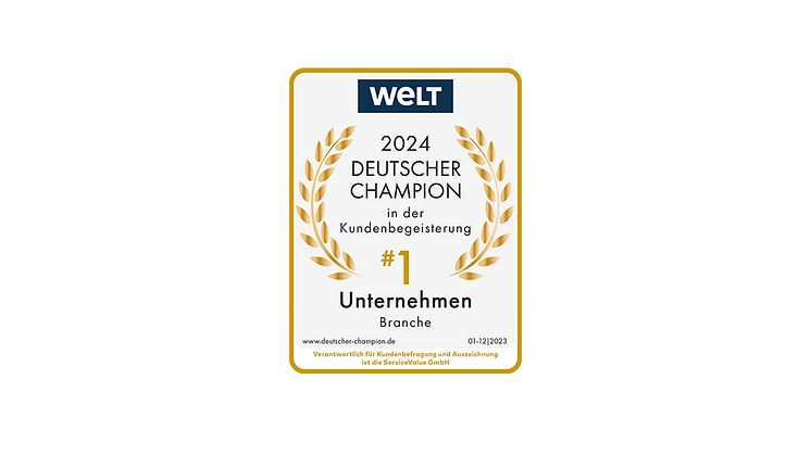 Mehrfach ausgezeichnet: „Deutsche Champions 2024“