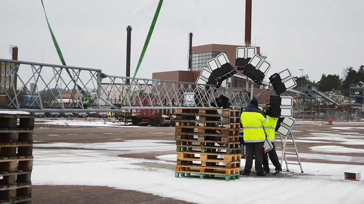 Smålandshamnar Oskarshamn - Först i Sverige med Titan LED mastbelysning