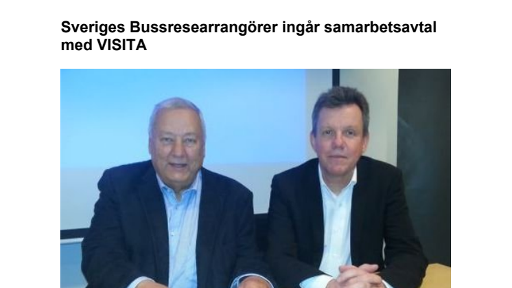 Sveriges Bussresearrangörer ingår samarbetsavtal med VISITA 