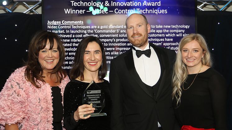 Control Techniques is a winner of the  POWYS BUSINESS AWARD 2022!