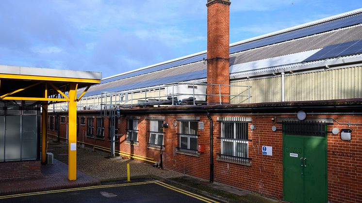 Solar roof at Streatham Hill Depot, south London