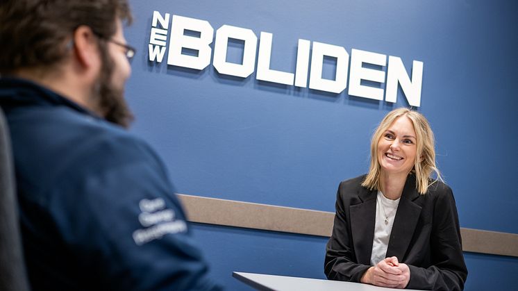 Nina Mikaelsson, HR-manager på Boliden gruvstab, berättar om Bolidens jobb med internationell rekrytering. FOTO: Patrick Degerman