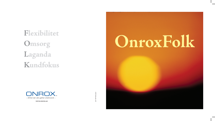 OnroxFolk – Alltid när det gäller elektronik