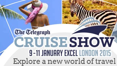 Join ‘Best Value for Money’ Fred. Olsen Cruise Lines at the Telegraph Cruise Show London 2015 | ExCeL, 9th to 11th January 2015, Stand 820