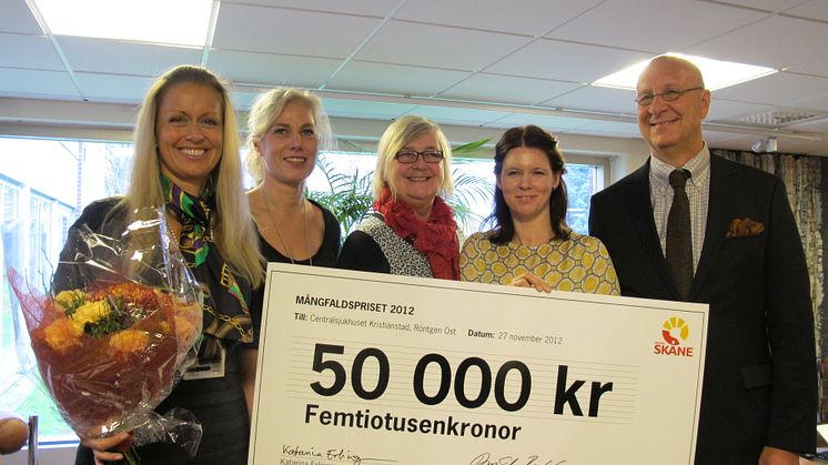 Röntgen Öst tilldelas Mångfaldspriset 2012