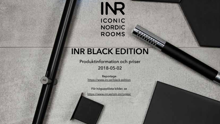 Följ den svarta tråden i badrummet med INR Black Edition!