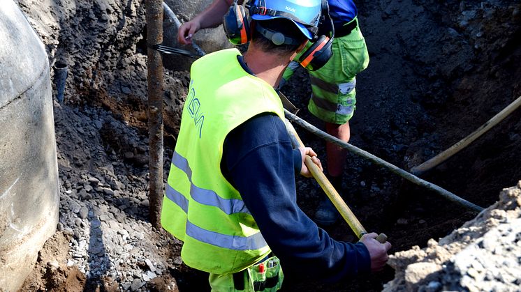 VA-arbete vid korsningen Brunnbäcksgatan/Rusthållsgatan (Helsingborg) påverkar farligt gods väg och trafik