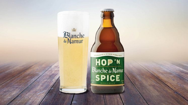 Premiär för Blanche de Namur Hop´n´spice. Ett kryddigt och fruktigt veteöl med utpräglad beska och en hint av ingefära.