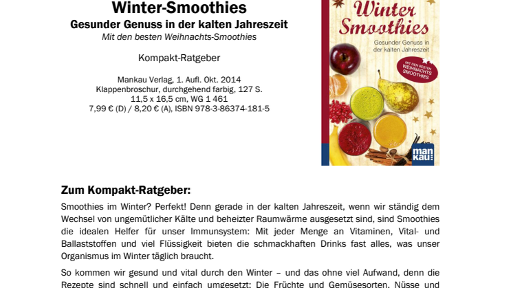 Waschzettel "Winter-Smoothies"