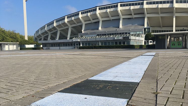 Idrottens Walk of Fame på Stadiontorget. 