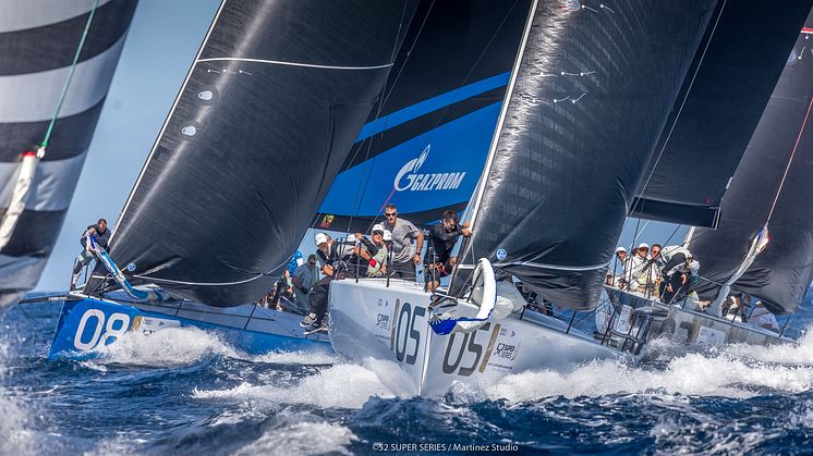 Sailing athletes showing their skills (and need for Bluewater hydration) in the 52 SUPER SERIES (Photo copyright to the 52 SUPER SERIES / Nico Martinez)