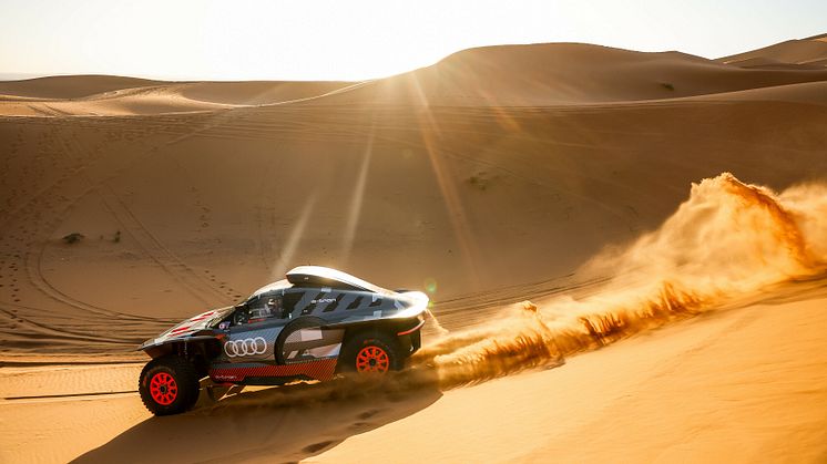 Audi RS Q e-tron E2 redo för första test i Marockorallyt inför Dakar