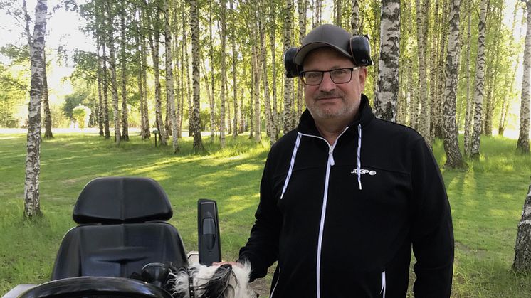 Mats Löf är nöjd med att Stockholms stad skrivit avtal med Järva DiscGolfPark.