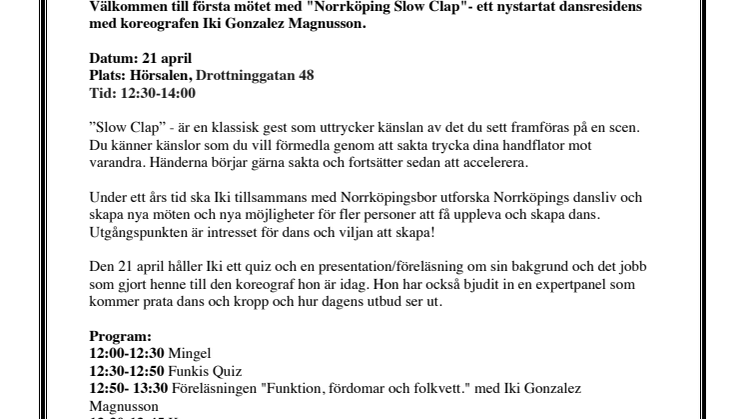Norrköping Slow Clap
