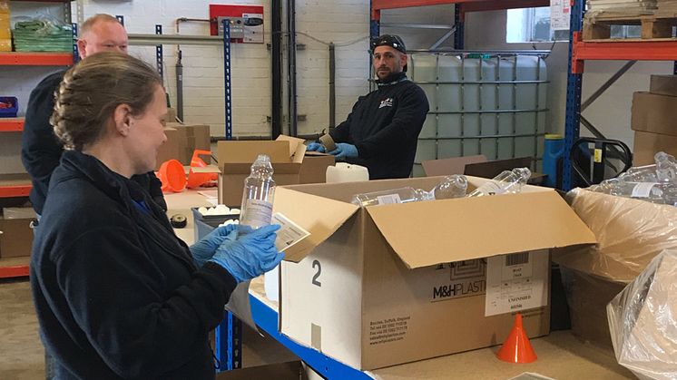 Horsham maintenance depot has beenturned into a bottling plant for hand sanitiser