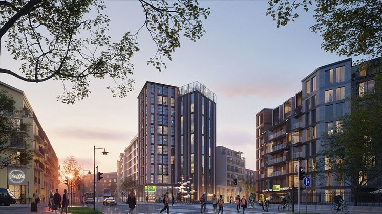 I det nya kvarteret vid Kvarnbygatan öppnar City Gross en butik under 2027. Placeringen har direkt anslutning till ett mobilitetshus där parkering och ”hämta-här” lösningar kommer finnas tillgängliga.
