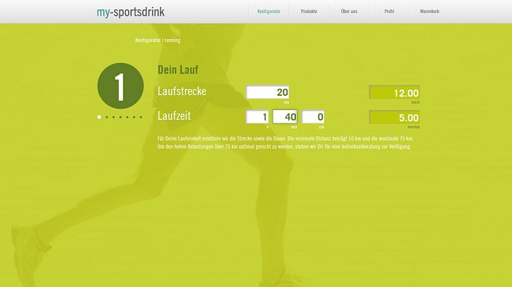 Sportgetränke individuell mischen und herstellen lassen