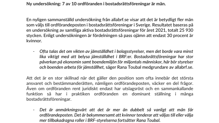 Få kvinnor som BRF-Ordförande - Aug 2022.pdf