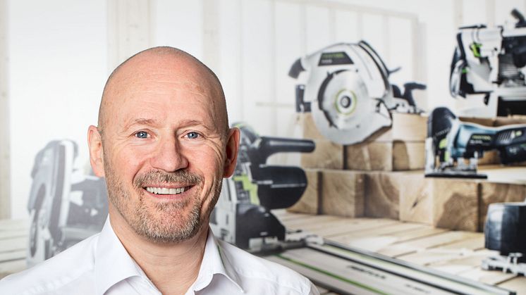 Michael Petræus er salgs- og marketingschef for Festool Danmark. Festool GmbH er en international producent og leverandør af professionelt værktøj, der lægger vægt på kvalitet og pålidelighed. Foto: Festool.
