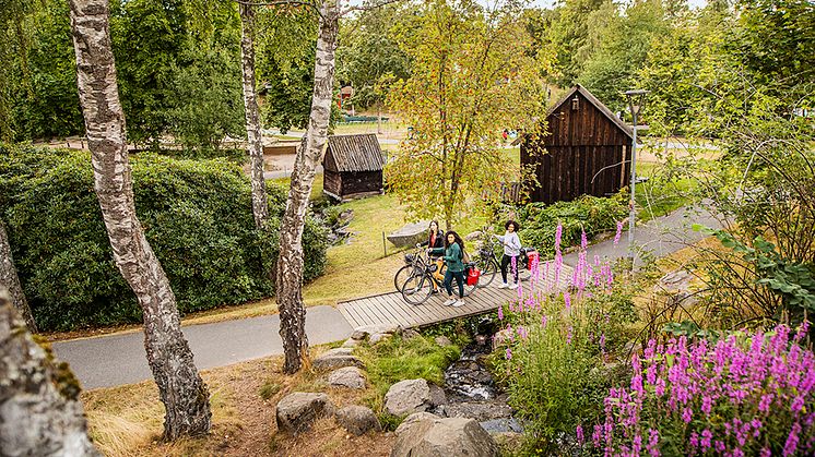 Cykelleden Skåne, Hembygdsparken i Hässleholm. Foto: Apelöga