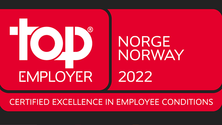 TCS mottar «Top Employer» sertifisering i Norge for åttende år på rad