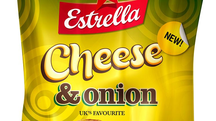 Estrella lanserar storfavoriten från UK: Cheese & Onion Chips
