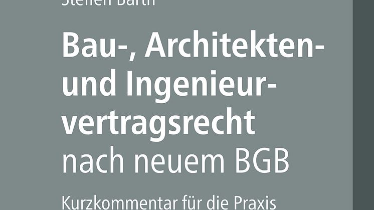 Bau-, Architekten- und Ingenieurvertragsrecht nach neuem BGB (2D/tif)
