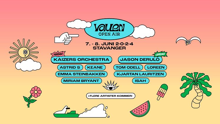 GOD JUL FRA VAULEN OPEN AIR - 4 NYE ARTISTER ER NÅ BEKREFTET TIL NESTE ÅRS FESTIVAL! 