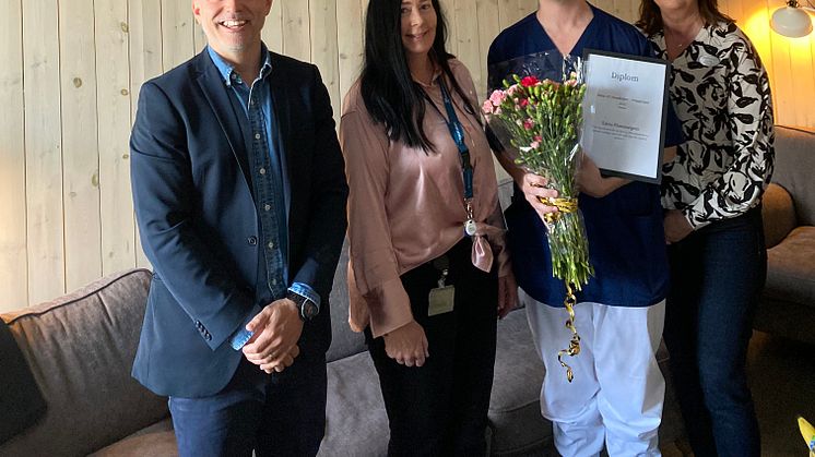 Björn Jonasson, Annette Mattsson, Edvin Hammargren och Gun Haga.