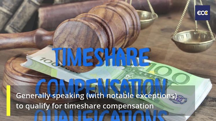 Do you qualify for timeshare compensation?  Watch the video to find out