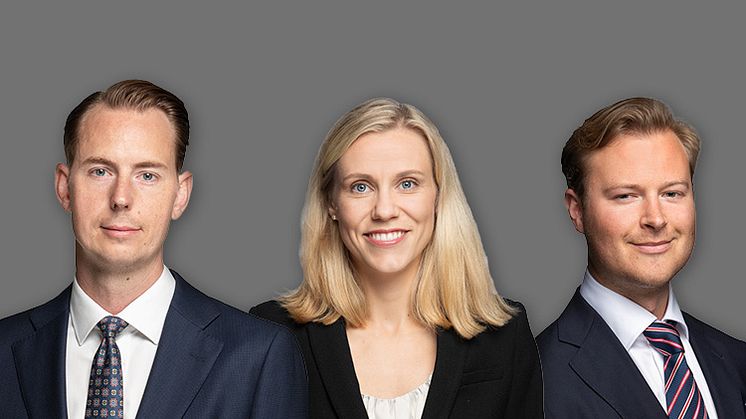 Från vänster; Anders Elvinsson, Head of Valuation & Strategic Advisory, Annie Lilja, Senior Consult och Staffan Dahlén, Head of Strategic Advisory.