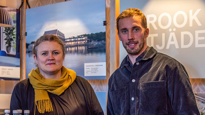 Bild: Lisa Karlsson, arkitekt Krook & Tjäder Göteborg och David Bräck, arkitekt och kontorschef Krook & Tjäder Karlstad