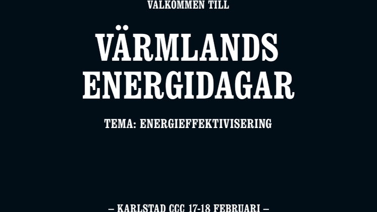 Värmlands Energidagar 17-18 februari 2011