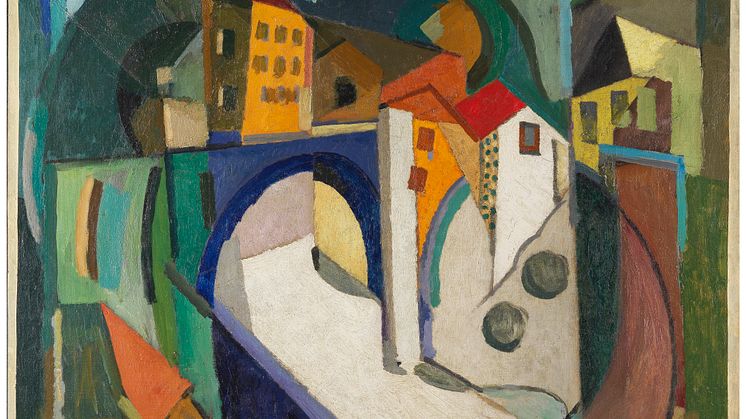 Albert Gleizes (1881-1953) Paysage, 1914-1915 Huile sur toile Signé et daté 1914-1915 en bas à droite 102 x 102 cm