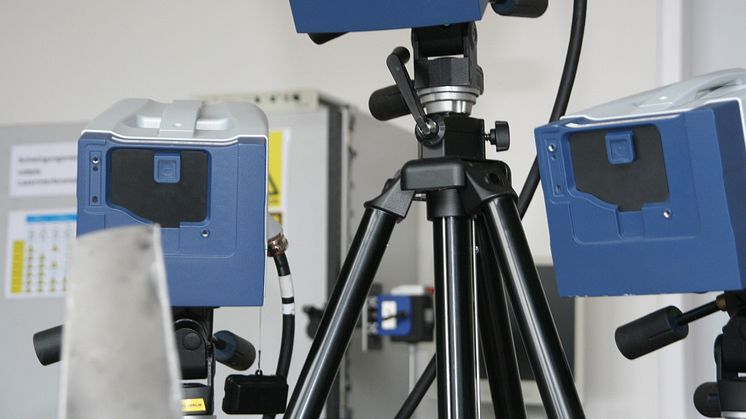 3D-Laser-Schwingungsmessplatz im Labor für Maschinendynamik und lärmarme Konstruktion