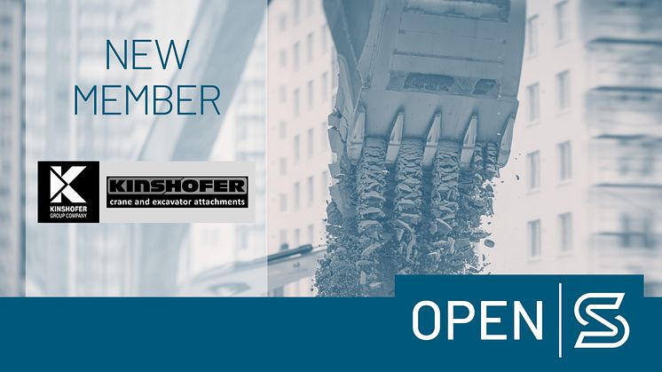 Attachments manufacturer KINSHOFER GmbH joins Open-S Alliance