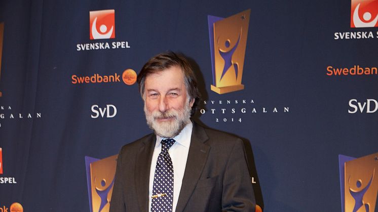 Leif Pagrotsky på röda mattan Svenska Idrottsgalan