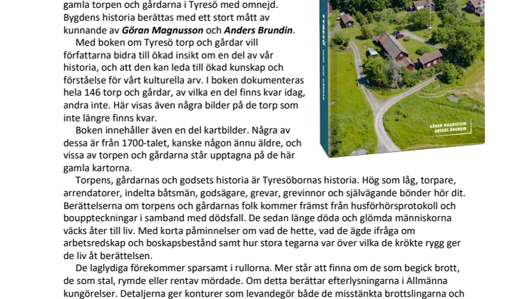 Ny bok: Torp och gårdar i Tyresö