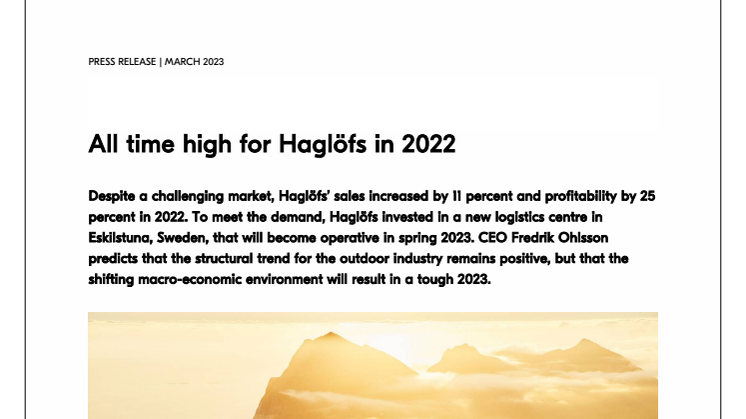 All time high for Haglöfs in 2022 230315.pdf